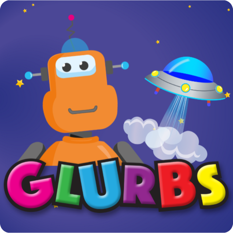 Glurbs — a fun language-learning app with a friendly robot and UFO